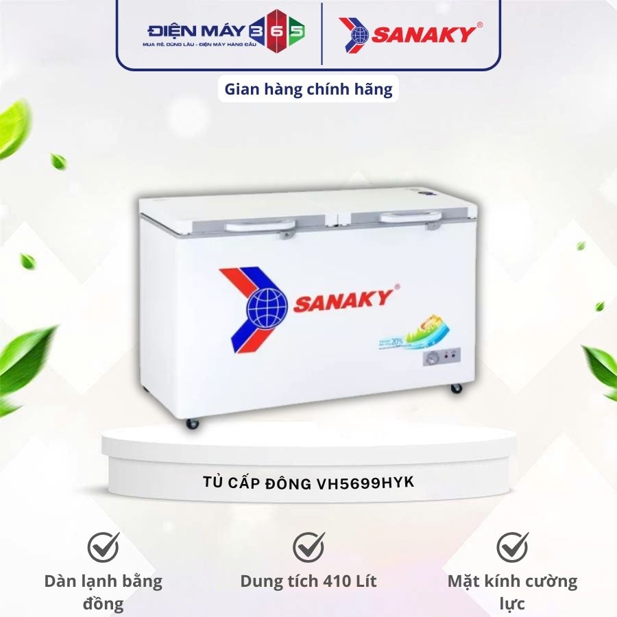 Tủ đông Sanaky 410 lít VH5699HYK 3 Tủ đông Sanaky 410 lít VH5699HYK
