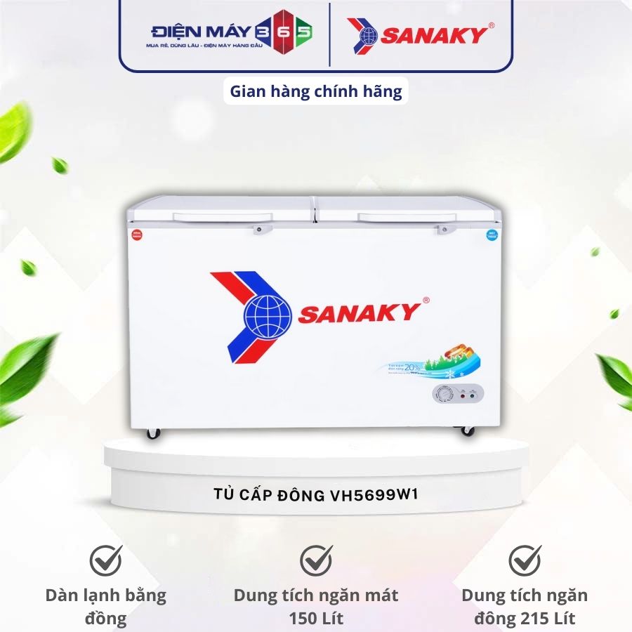 Tủ Đông SANAKY VH5699W1 3 Tủ Đông SANAKY VH5699W1
