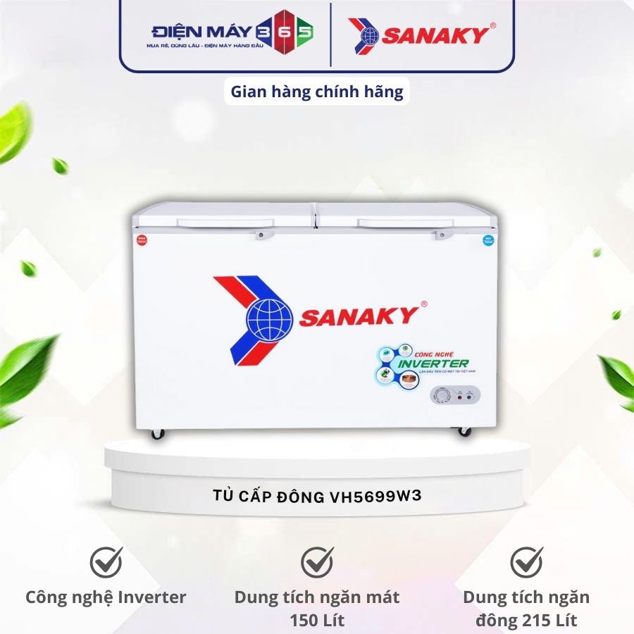 Tủ Đông SANAKY VH5699W3 3 Tủ Đông SANAKY VH5699W3