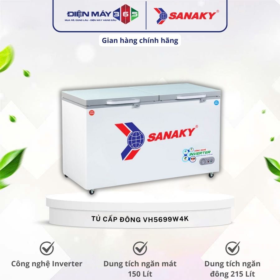 Tủ Đông SANAKY VH5699W4K 3 Tủ Đông SANAKY VH5699W4K