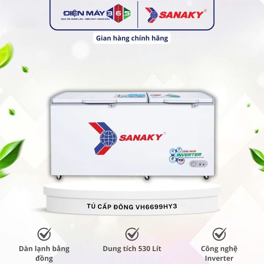 Tủ đông Sanaky Inverter 530 lít VH6699HY3 3 Tủ đông Sanaky Inverter 530 lít VH6699HY3