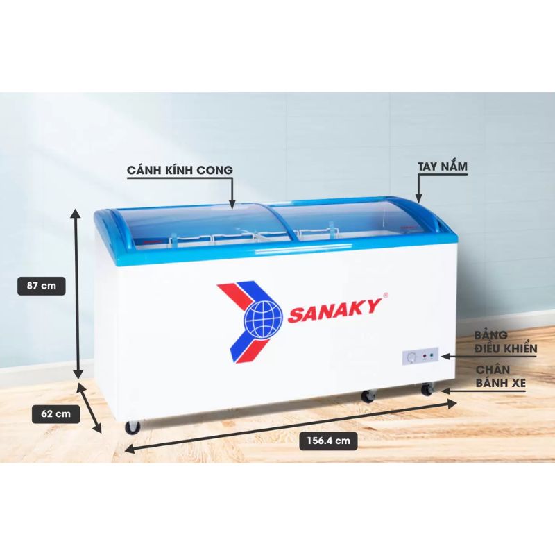 Tủ Đông SANAKY VH682K 6 Kích Thước Tủ Đông SANAKY VH682K