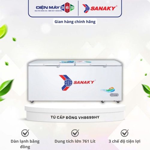 Tủ đông Sanaky 869 lít VH8699HY