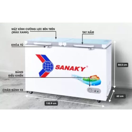 Tủ Đông SANAKY VH4099A2KD 9 Kích Thước Tủ Đông SANAKY VH4099A2KD