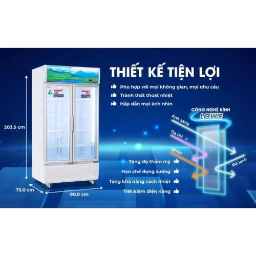 Tủ mát Sanaky Inverter VH8009HP3 7 Kích thước tủ mát Sanaky Inverter VH8009HP3