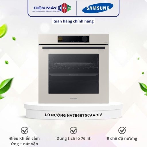 Lò nướng âm tủ 76 lít Samsung Bespoke NV7B6675CAA/SV 18 lo nuong NV7B6675CAA SV