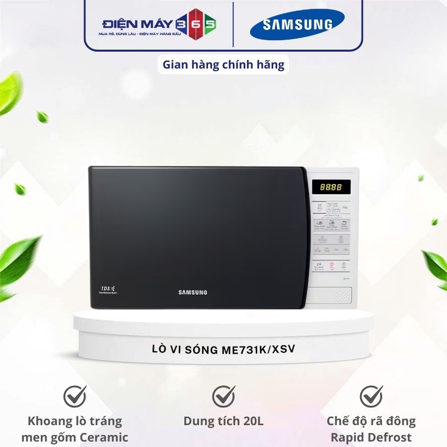Lò vi sóng Samsung ME731K/XSV 20 lít 3 Lò vi sóng Samsung ME731K/XSV 20 lít