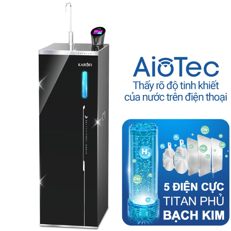 Máy lọc nước Hydro-ion kiềm Karofi KAE-S68 PRO 3 Máy lọc nước Hydro-ion kiềm Karofi KAE-S68 PRO
