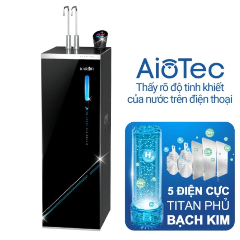 Máy lọc nước nóng lạnh Hydro-ion kiềm Karofi KAE-S695 3 Máy lọc nước nóng lạnh Hydro-ion kiềm Karofi KAE-S695