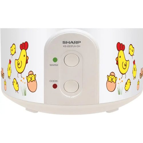 Nồi cơm điện Sharp KS-223TJV-CH 2.2 lít 3 anh noi com dien sharp ks 223tjv ch 2 2 lit