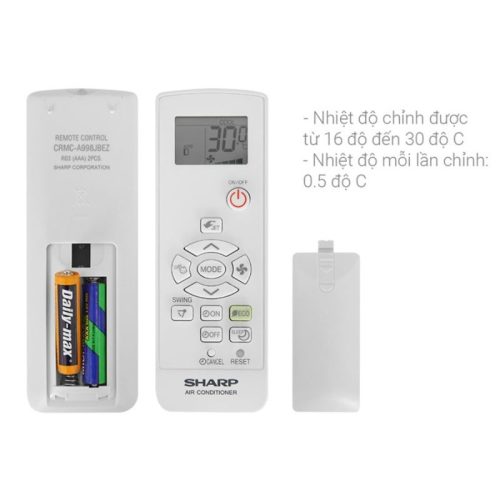 Điều hoà Sharp 1 chiều Inverter AH-X10ZEW 4 dieu khien dieu hoa sharp 1 chieu inverter ah x10zew
