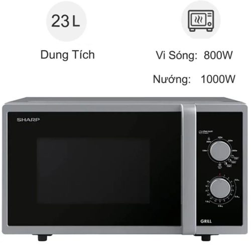 Lò vi sóng Sharp R-G322VN-S 23 lít 3 lo vi song sharp r g322vn s 23 lit