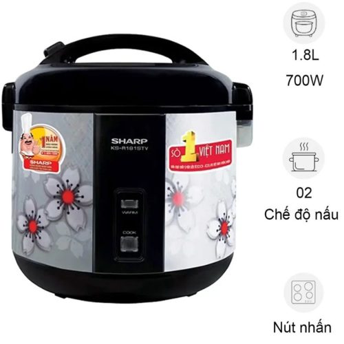Nồi cơm điện Sharp KS-NR181STV 1.8 lít
