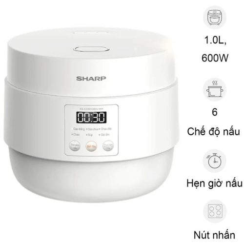Nồi cơm điện tử Sharp KS-COM100DV-WH