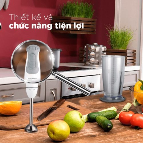 Hình ảnh Máy xay cầm tay Sharp EM-H076SV-WH
