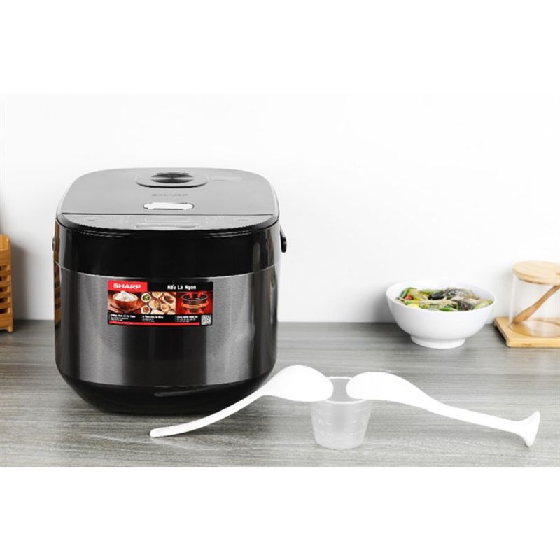 Nồi cơm điện tử Sharp 1.8 lít KS-COM194EV-BK/RD Nồi cơm điện tử Sharp 1.8 lít KS-COM194EV-BK/RD