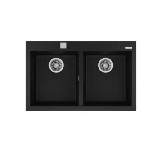 Chậu đá nhân tạo TEKA FORSQUARE 2B 790 BLACK 115260014
