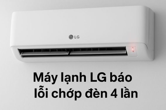 Máy lạnh TOSHIBA báo lỗi chớp đèn 4 lần