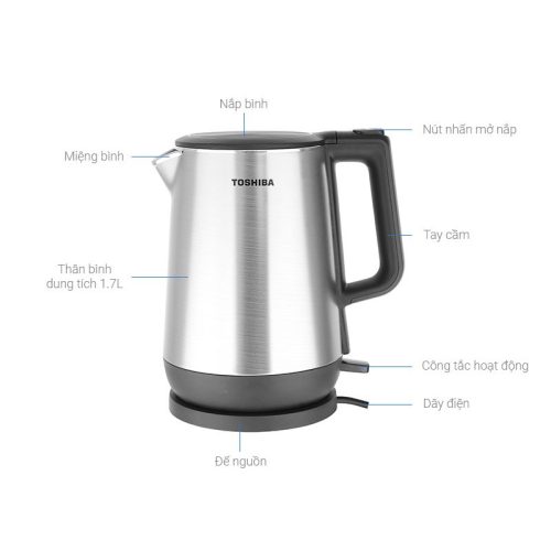 Bình đun siêu tốc Toshiba 1.7 lít KT-17DR1NV 5 Bộ phận Bình đun siêu tốc Toshiba 1.7 lít KT-17DR1NV