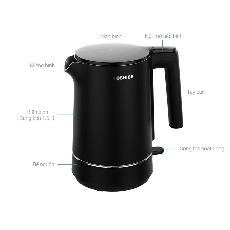 Bộ phận Bình đun siêu tốc Toshiba KT-15DS1NV Bộ phận Bình đun siêu tốc Toshiba KT-15DS1NV