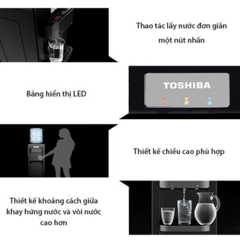 Thiết kế Máy nước nóng lạnh Toshiba RWF-W1917TV Thiết kế Máy nước nóng lạnh Toshiba RWF-W1917TV