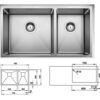 Chậu rửa bát inox Hafele Quatrus R15 435/285-IU 570.27.179 2 chau rua hafele 570 27 179