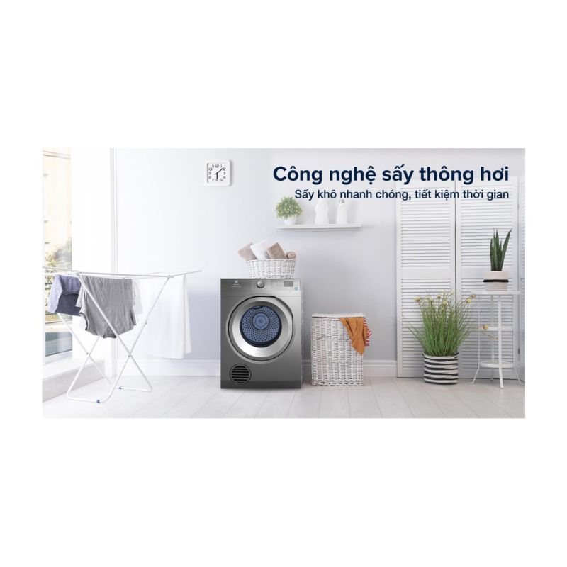 Máy sấy thông hơi Electrolux EDS854N3SB 4 công nghệ sấy thông hơi của máy sấy thông hơi Electrolux EDS854N3SB
