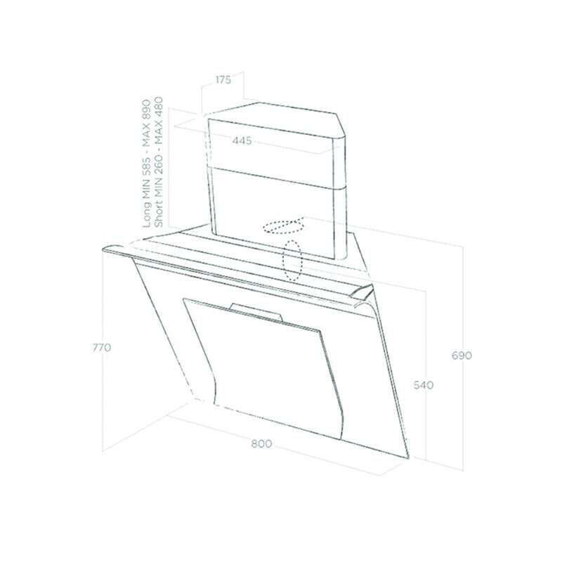 Máy hút mùi Elica SINFONIA BL/F/80 6 Máy hút mùi Elica SINFONIA BL/F/80 - Ảnh 4