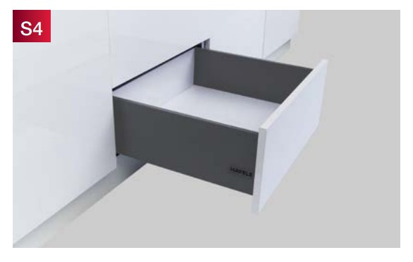 Ray hộp Alto-S chiều cao 170mm Hafele 552.35.785 3 Ray hộp Alto-S chiều cao 170mm Hafele 552.35.785