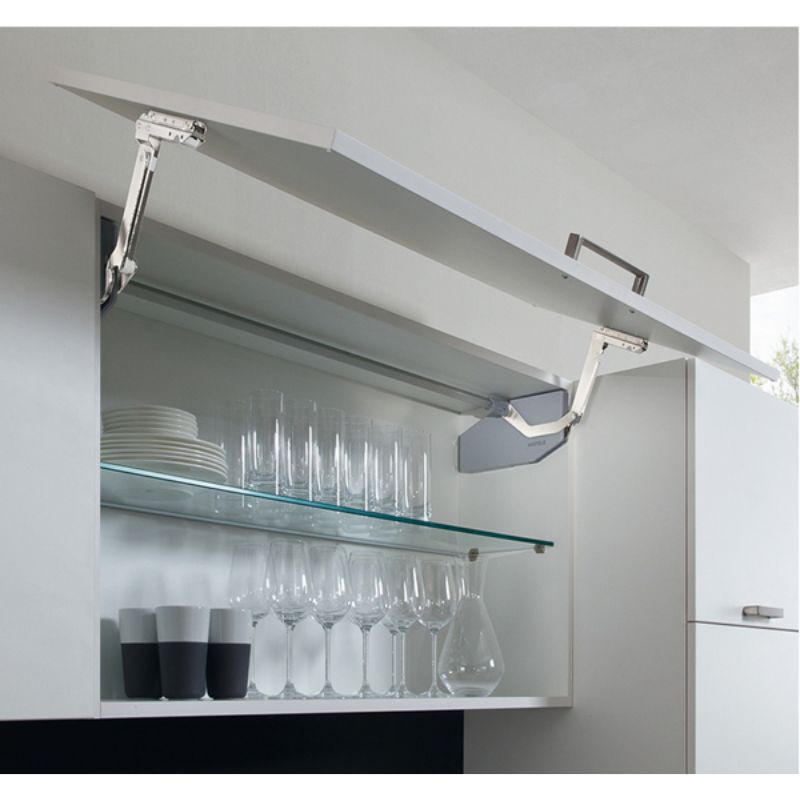 Bộ tay nâng Free Swing Hafele 493.05.772, đen 3 Bộ tay nâng Free Swing Hafele 493.05.772, đen