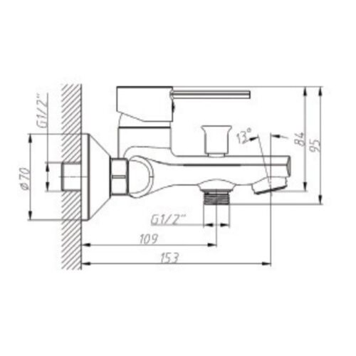 Sen tắm nóng lạnh Paul Schmitt PA004B 5 Kích thước sen tắm nóng lạnh Paul Schmitt PA004B