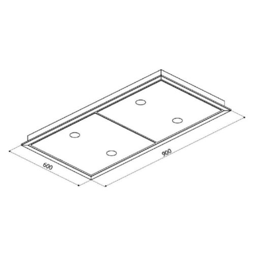 Máy hút mùi âm trần Upscale CEILING INOX 5 Kích thước máy hút mùi âm trần Upscale CEILING INOX