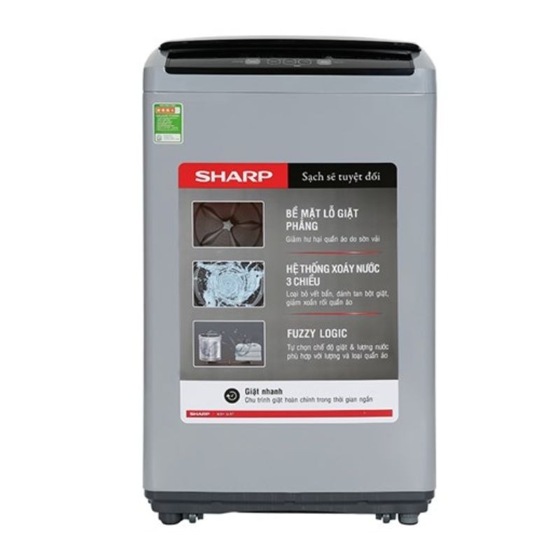 Máy giặt Sharp 7.5kg ES-Y75HV-S cửa trên 3 Máy giặt Sharp 7.5kg ES-Y75HV-S cửa trên
