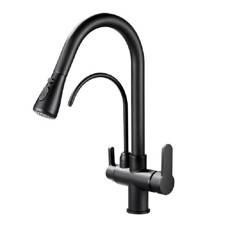 Vòi rửa bát Henry HR-V8011 Black 3 Vòi rửa bát Henry HR-V8011 Black