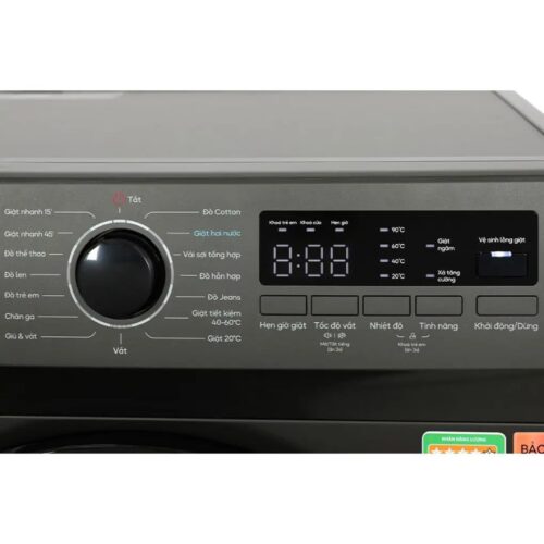 Máy Giặt Casper Inverter 8 Kg WF-8VG1 cửa trước 6 Bảng điều khiển máy Giặt Casper Inverter 8 Kg WF-8VG1 cửa trước