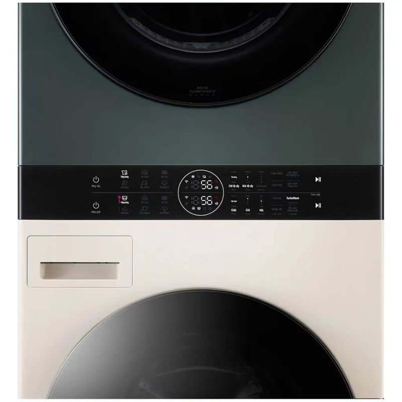 Tháp Giặt Sấy LG Inverter Giặt 14 - Sấy 10 Kg WT1410NHEG 5 Bảng điều khiển tháp Giặt Sấy LG Inverter Giặt 14 - Sấy 10 Kg WT1410NHEG