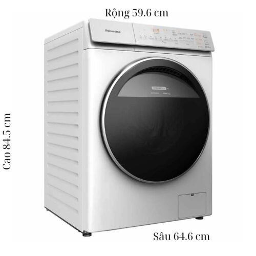 Máy Giặt Sấy Panasonic Inverter Giặt 10.5 Kg - Sấy 2 Kg NA-V105FC1WV 7 Kích thước máy Giặt Sấy Panasonic Inverter Giặt 10.5 Kg - Sấy 2 Kg NA-V105FC1WV