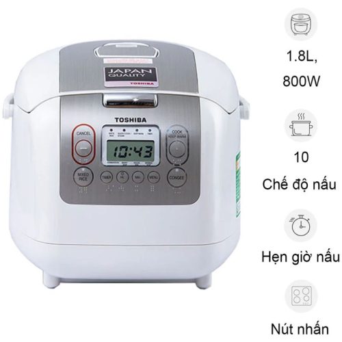 Nồi cơm điện tử Toshiba RC-18NTFV(W) 1.8 lít