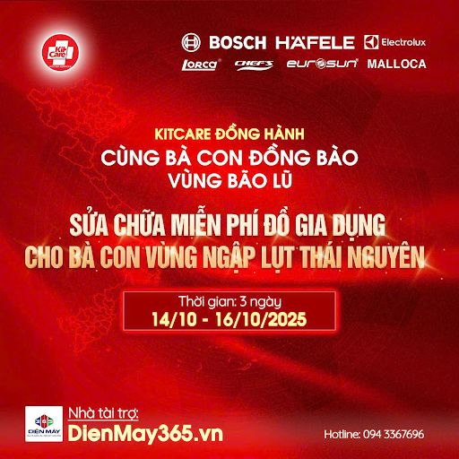 Sửa chữa đồ gia dụng MIỄN PHÍ cho bà con vùng lũ Thái Nguyên