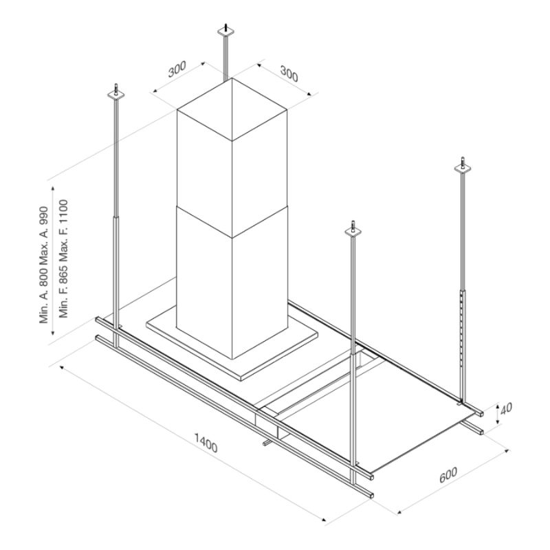Máy hút mùi Malloca INDUST K140B 7 Máy hút mùi Malloca INDUST K140B - Ảnh 5