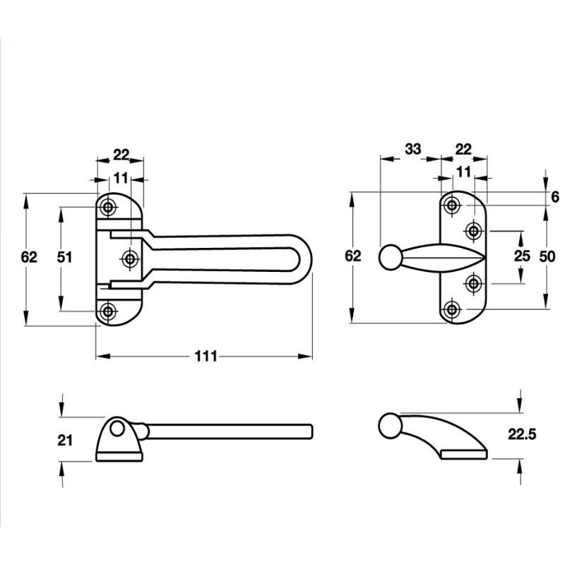 Chốt an toàn Hafele 489.15.001 6 Chốt an toàn Hafele 489.15.001 - Ảnh 4