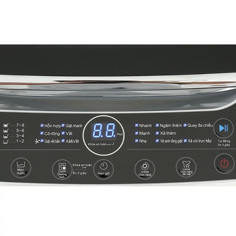 Máy Giặt Whirlpool 9.5 Kg VWVC9502FS cửa trên 5 Bảng điều khiển máy Giặt Whirlpool 9.5 Kg VWVC9502FS cửa trên