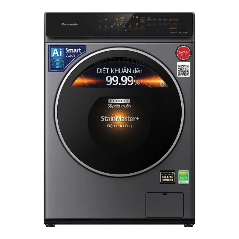Máy Giặt Sấy Panasonic Inverter Giặt 10 Kg - Sấy 6 Kg NA-S106FC1LV 3 Máy Giặt Sấy Panasonic Inverter Giặt 10 Kg - Sấy 6 Kg NA-S106FC1LV