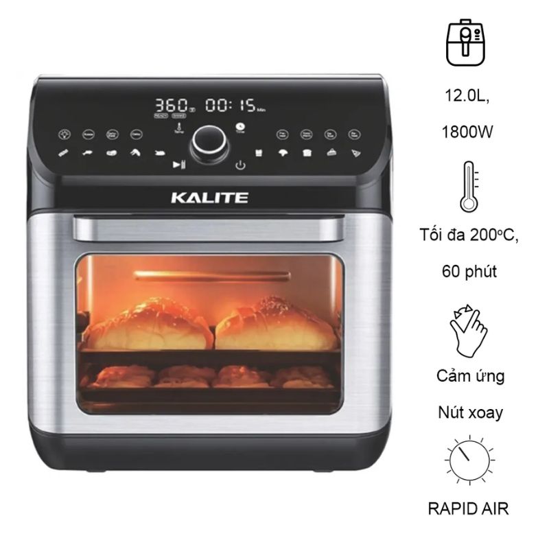 Nồi chiên không dầu Kalite KL-1200 3 Nồi chiên không dầu Kalite KL-1200