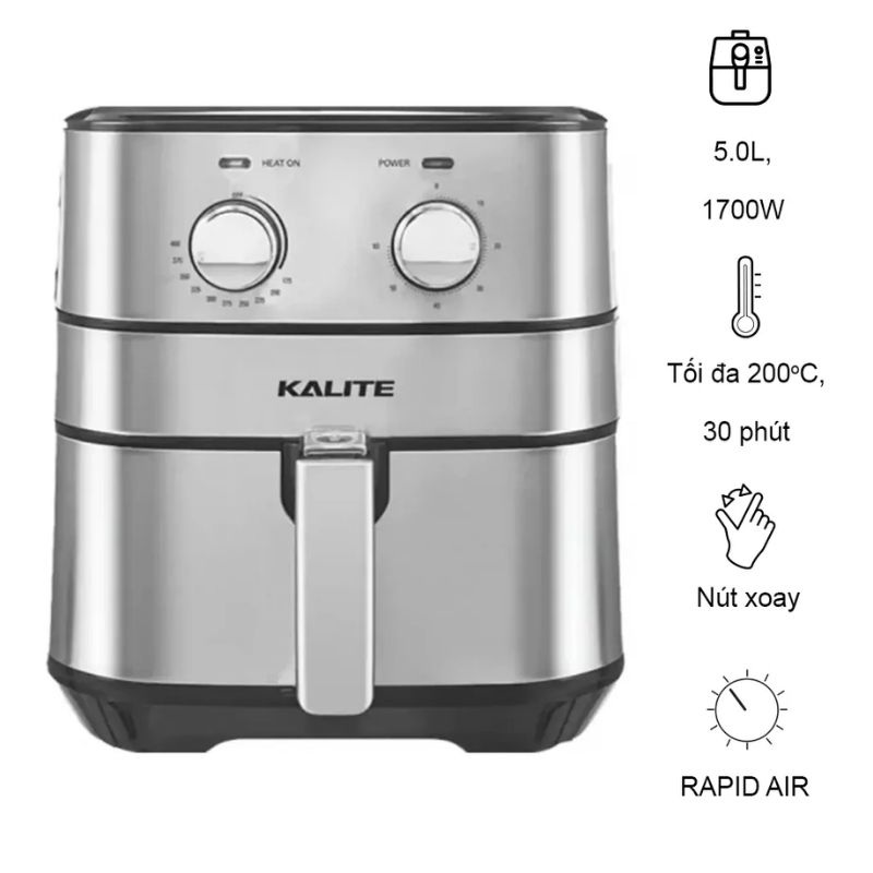 Nồi chiên không dầu Kalite Q5 2 Nồi chiên không dầu Kalite Q5