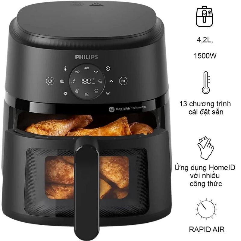 Nồi chiên không dầu Philips NA220/00 3 Nồi chiên không dầu Philips NA220/00