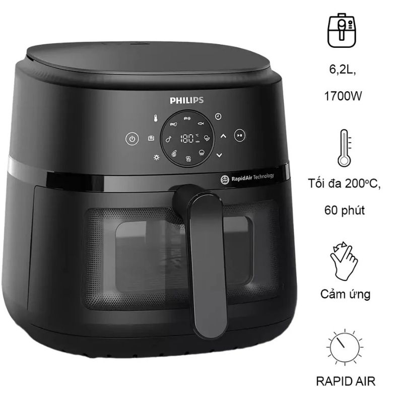 Nồi chiên không dầu Philips NA230/00 3 Nồi chiên không dầu Philips NA230/00