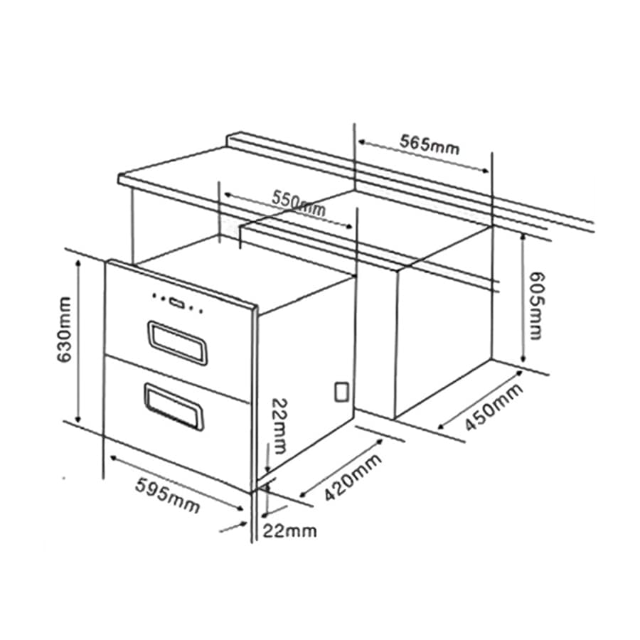 Máy sấy bát Eurosun EU-DS120 2 Máy sấy bát Eurosun EU-DS120 - Ảnh 2
