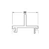Nắp che thanh nhôm nối tường 3000mm Hafele 403.75.430 2 Nắp che thanh nhôm nối tường 3000mm Hafele 403.75.430