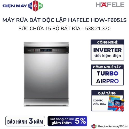 Máy rửa bát độc lập Hafele HDW-F6051S 538.21.370